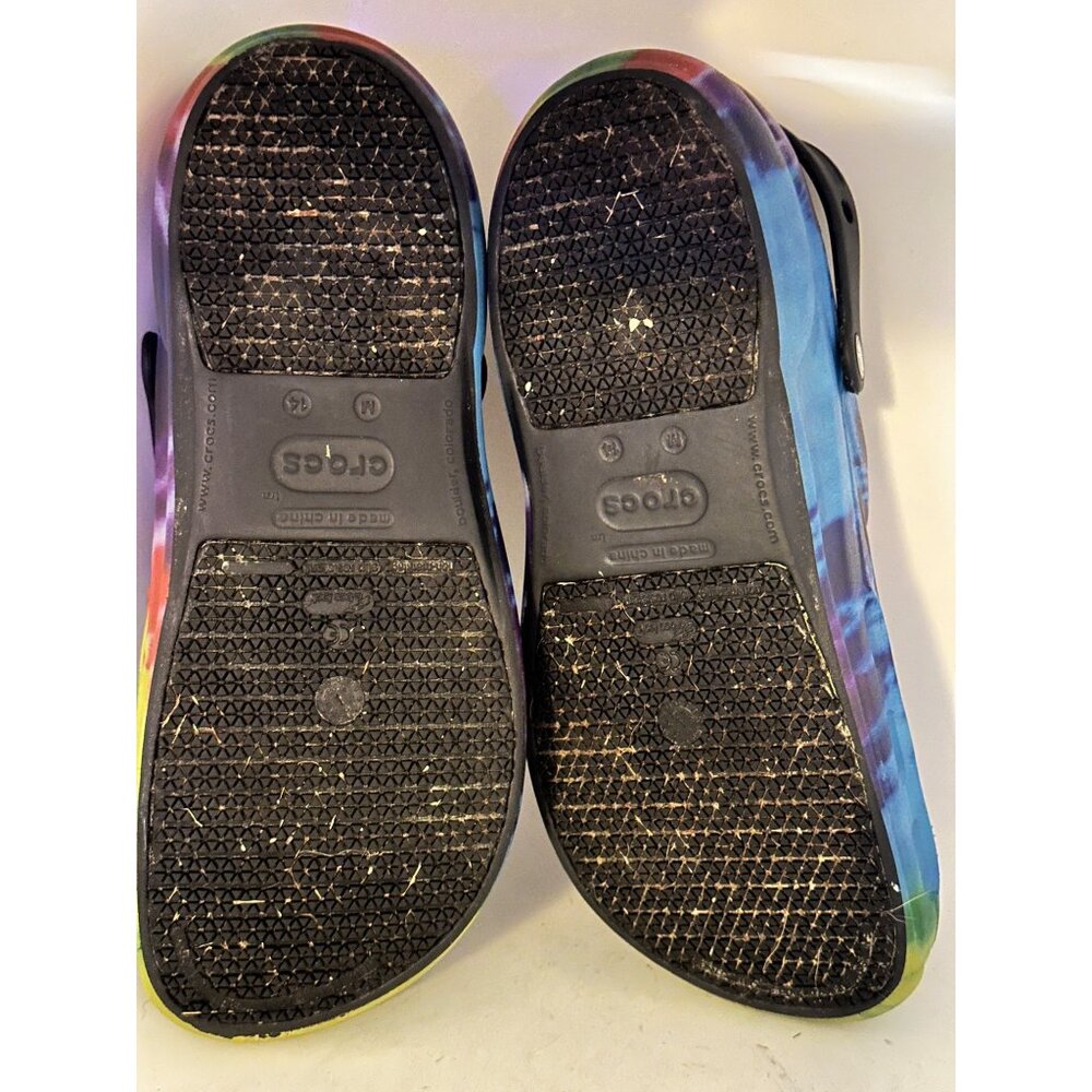 Crocs Tie-Dye Mens 14 Classic Bistro Clog Slip-On Shoes Multicolor - Picture 6 of 10